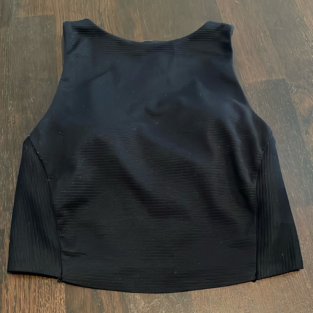 RHONE Ripple Longline Black Tank RippleKnit Fabric Size Small